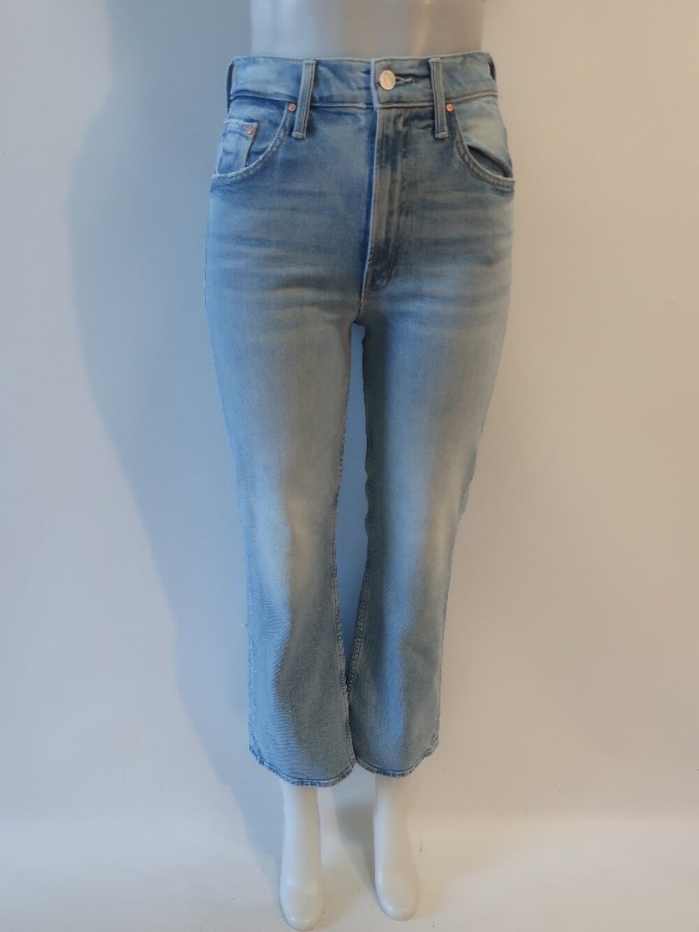 Womens Mother Blue (Item-863) Scooter Ankle Don't Be a Square Denim Jeans 24